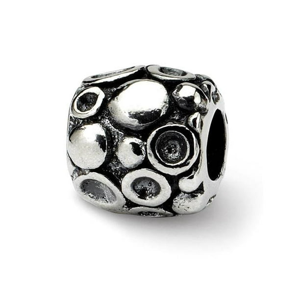 Beautiful Sterling silver 925 sterling Sterling Silver Reflections Dots Bali Bead 